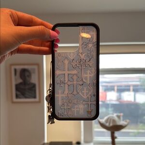 Wildflowers Blue and Black Phone Case